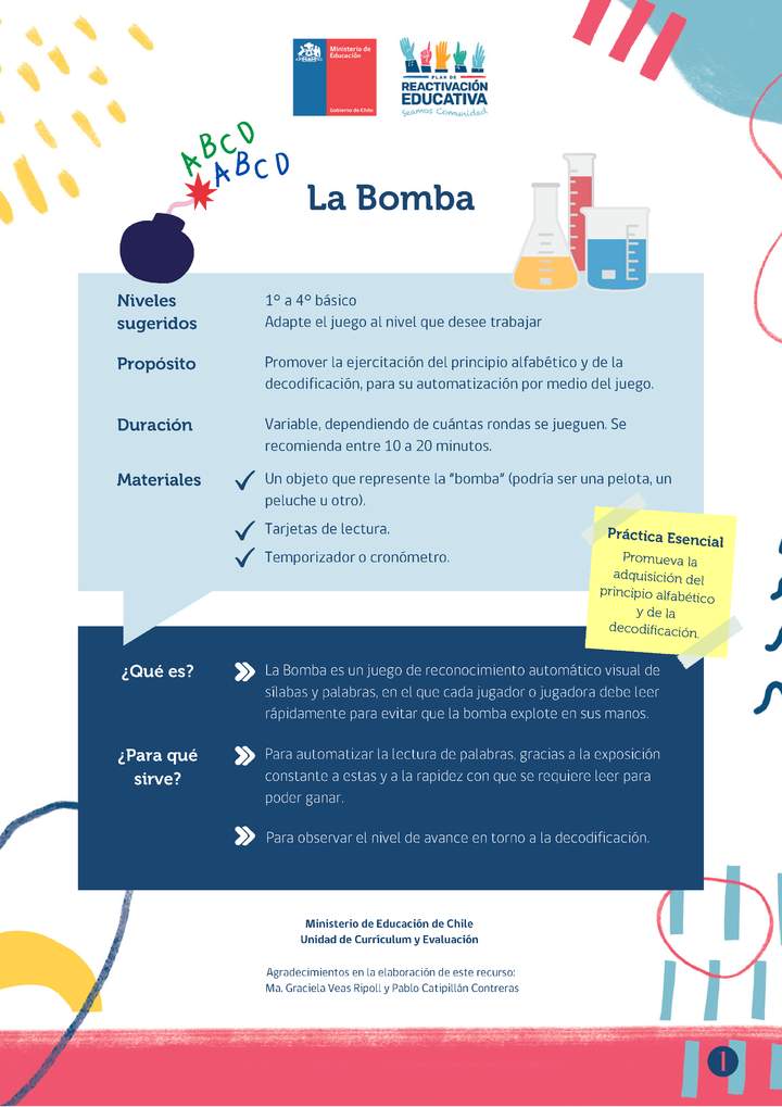 Recurso para el aula. La Bomba